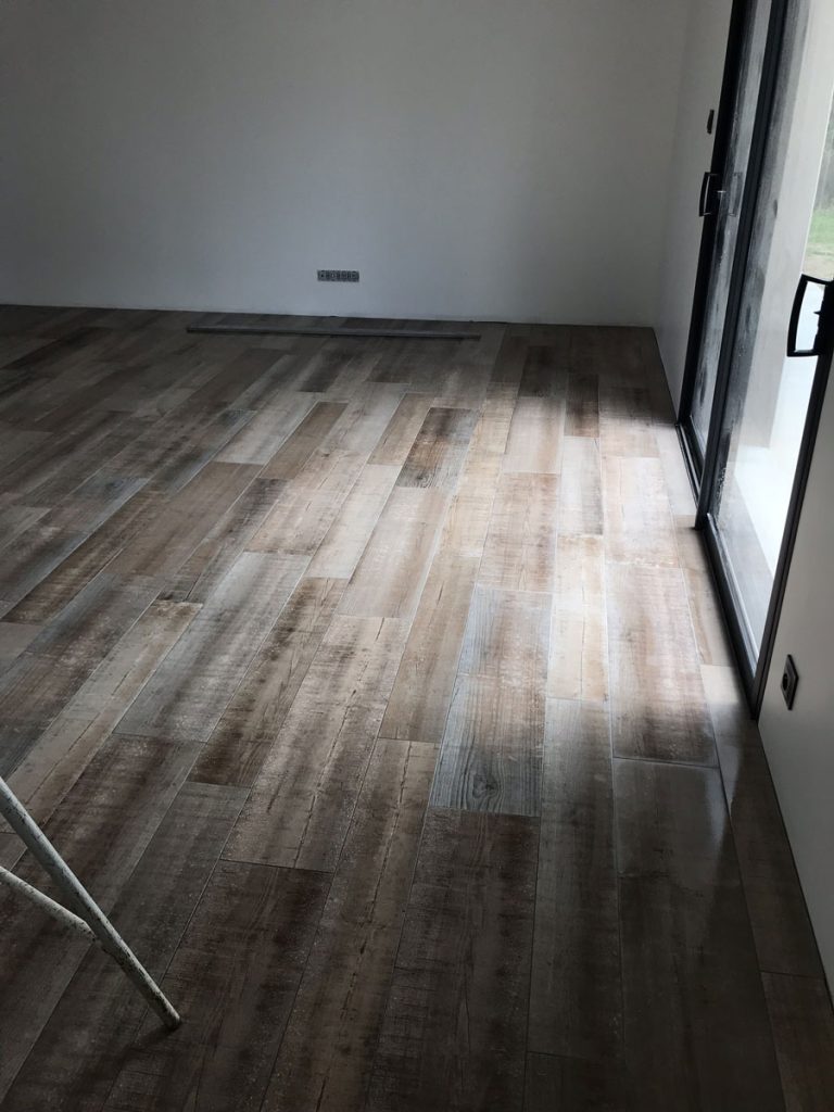 exemple de carrelage imitation parquet